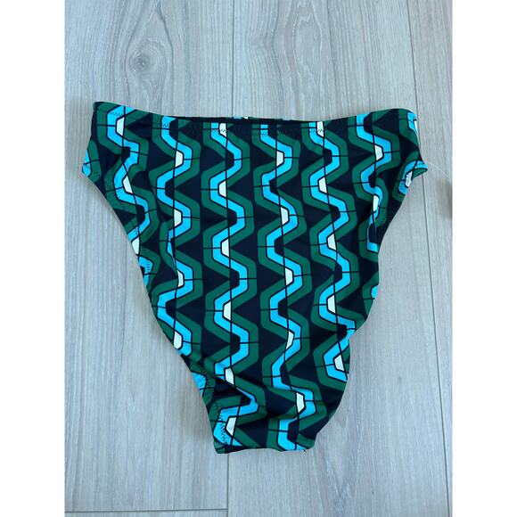 Sanctuary Geo Wave High Leg High Rise Bikini Bottom - Small - Picture 5 of 6